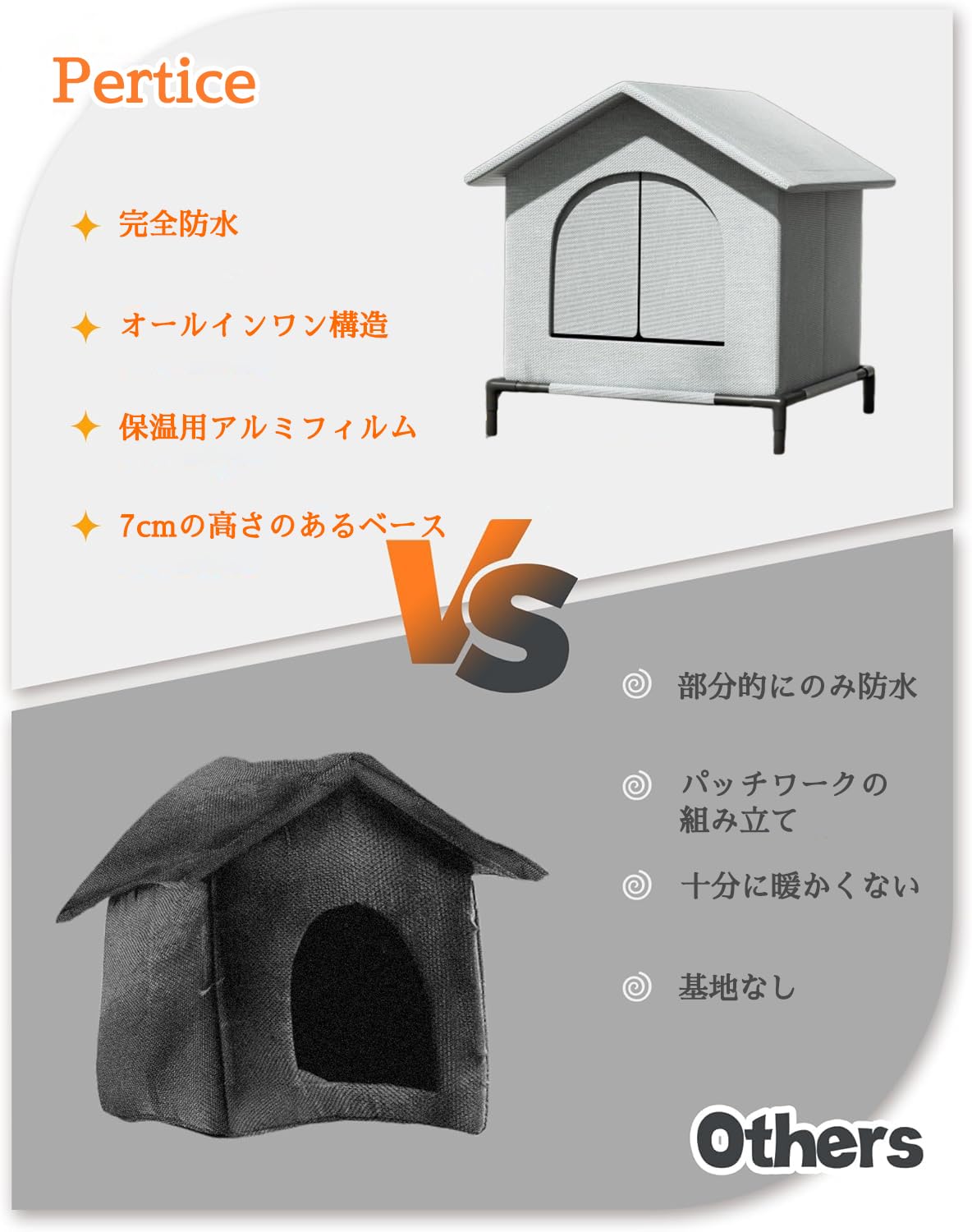 Amazon | 野外猫ハウス 小屋 猫 ハウス 外猫ハウス 屋外 防水 野外猫